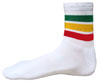 Wholesale Large College Team White Socks With Rasta Stripes